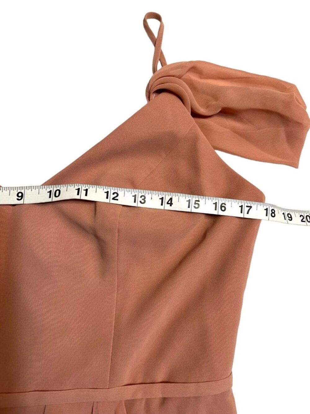 David's Terracotta Cold Shoulder Maxi Dress Bridesmaid Wedding Guest Sz 10 - Picture 5 of 8